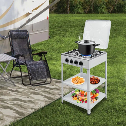 💥💥 🍳 4 Burner Outdoor Gas Stove | Natural Gas & LPG Compatible