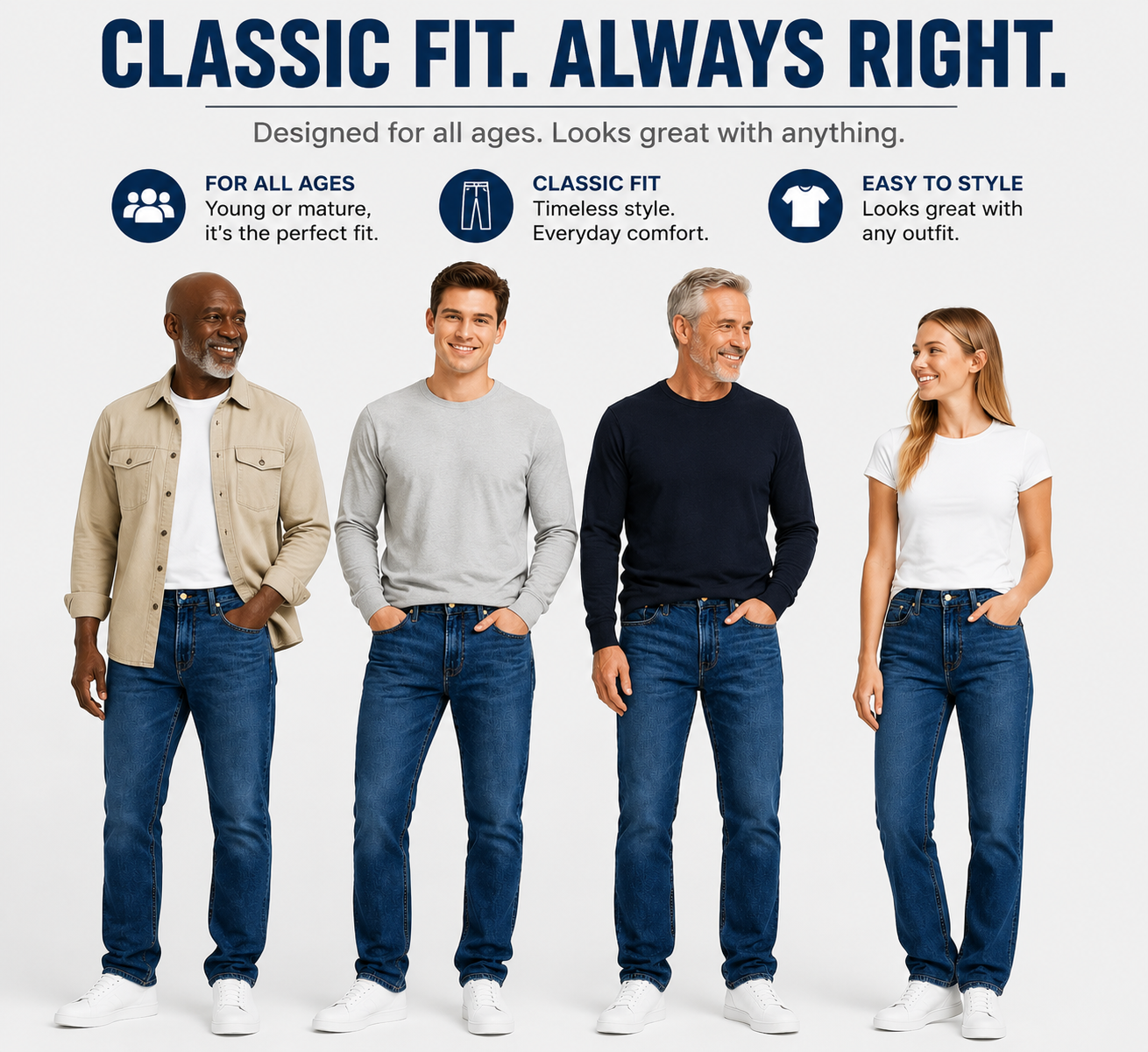 9-Pack Flex Stretch Slim Straight Jeans