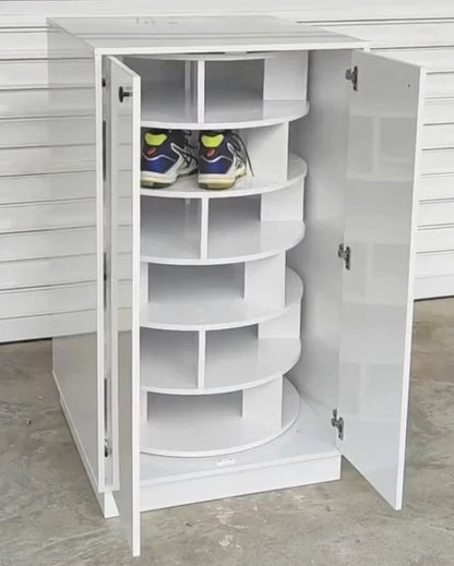 💪High-end quality🎉Clearance sale Large capacity rotating shoe rack（🎁Special Sale—Free Shipping）