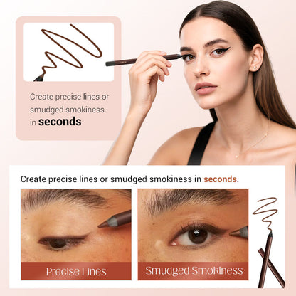 💜LAST DAY - BUY 1 GET 1 FREE-24HR Waterproof Eyeliner Duo Sharpenable Eye Pencil