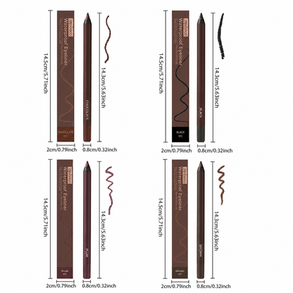 Limited Offer-Waterproof Eyeliner Duo Sharpenable Eye Pencil With Free Sharpener💖