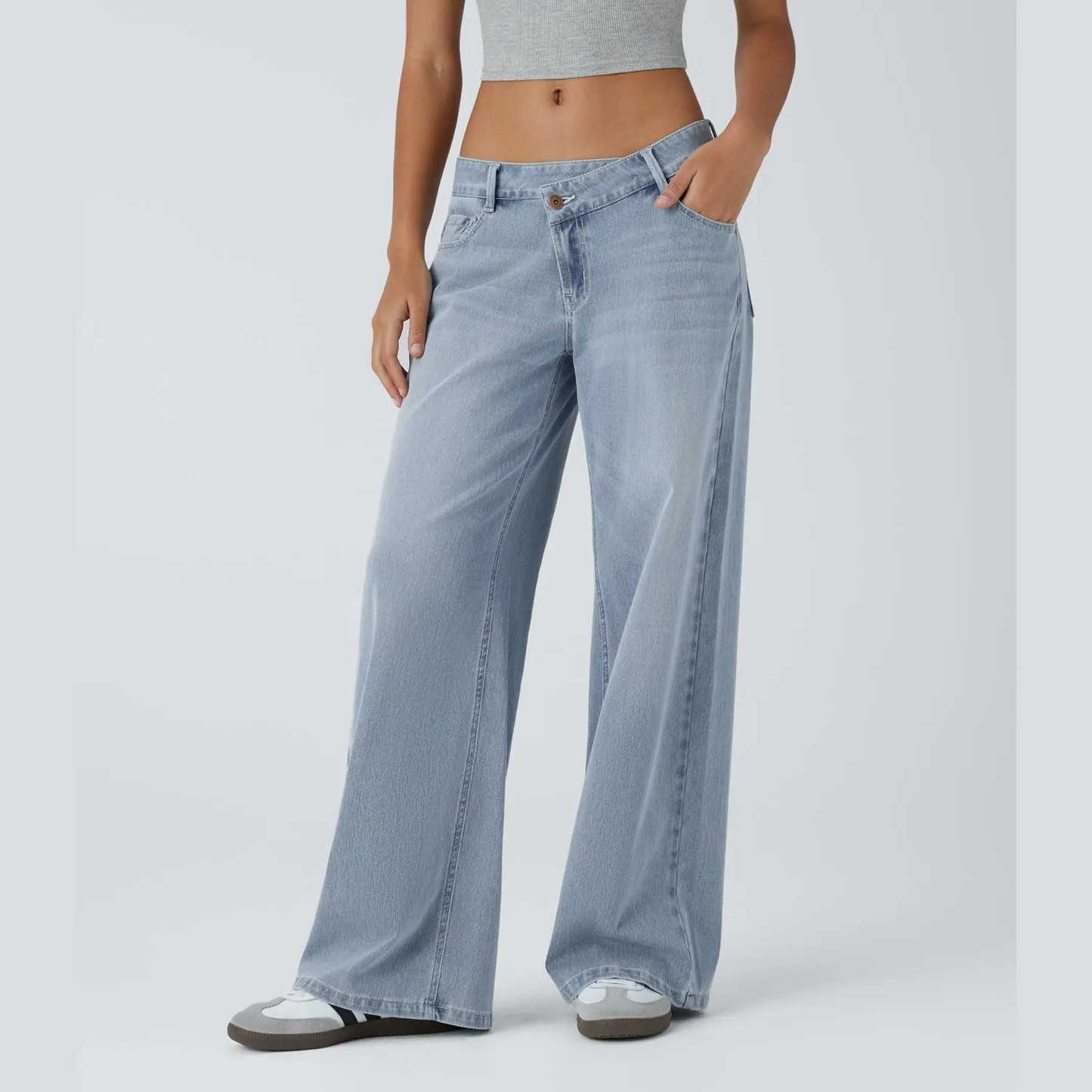 ⚡Women's Low Rise Wide Leg Jeans