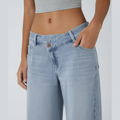 ⚡Women's Low Rise Wide Leg Jeans