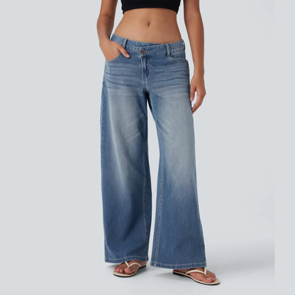 ⚡Women's Low Rise Wide Leg Jeans