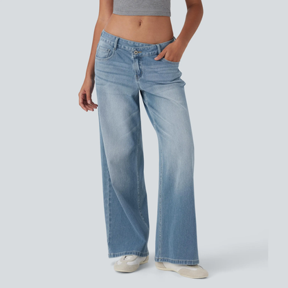 ⚡Women's Low Rise Wide Leg Jeans