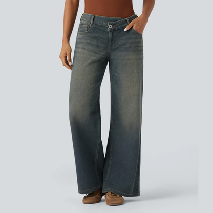 ⚡Women's Low Rise Wide Leg Jeans