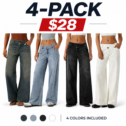⚡Women's Low Rise Wide Leg Jeans