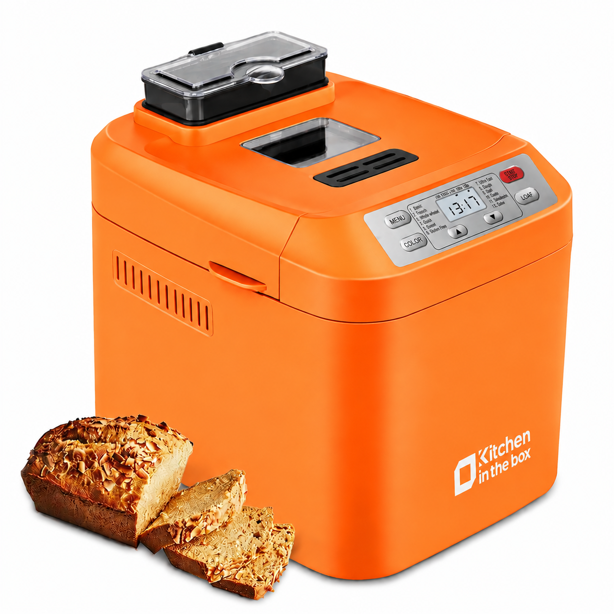 Automatic Bread Maker 2LB - 12-in-1 with Nut Dispenser