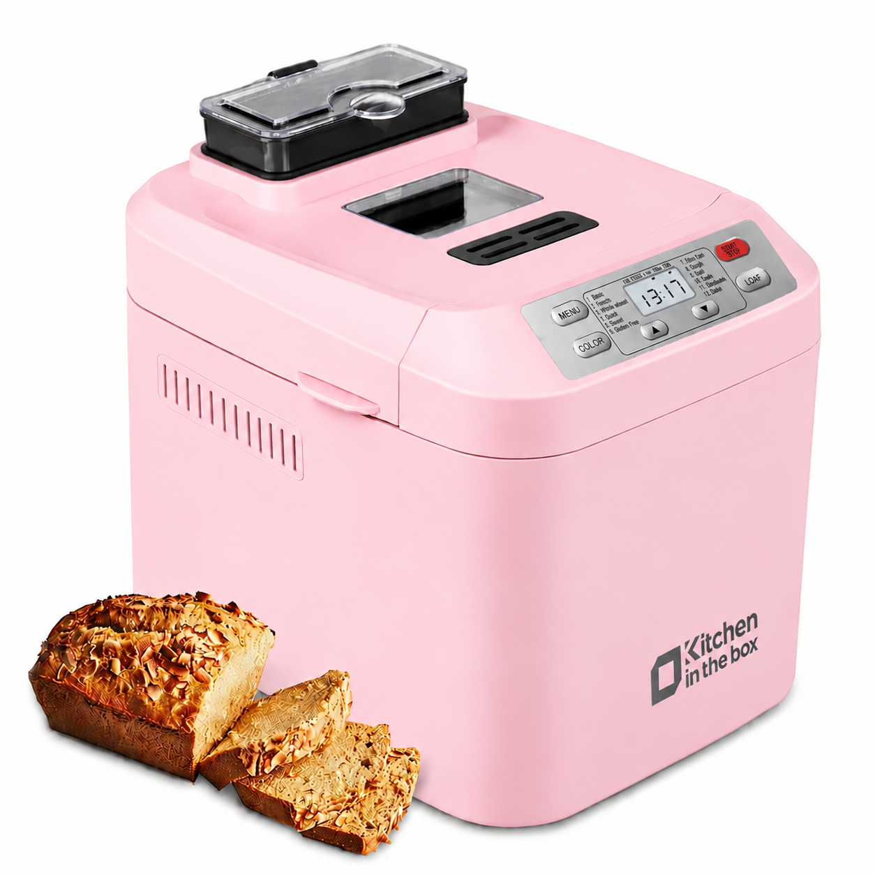 Automatic Bread Maker 2LB - 12-in-1 with Nut Dispenser