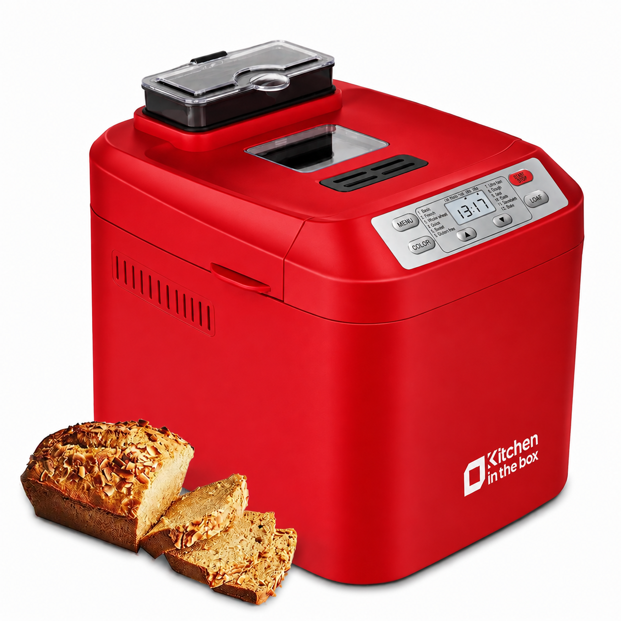 Automatic Bread Maker 2LB - 12-in-1 with Nut Dispenser